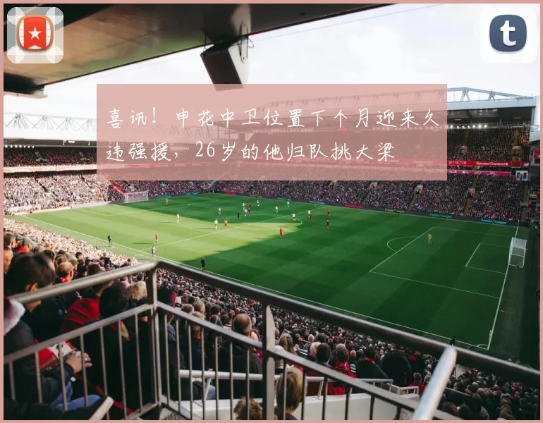 喜讯！申花中卫位置下个月迎来久违强援，26岁的他归队挑大梁