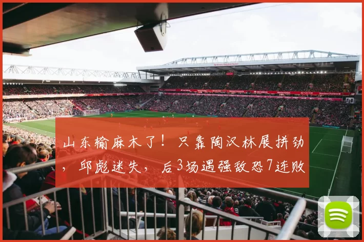 山东输麻木了！只靠陶汉林展拼劲，邱彪迷失，后3场遇强敌恐7连败